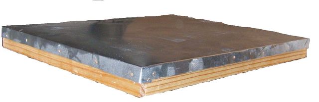 techo laminado tratado con aceite de linaza
